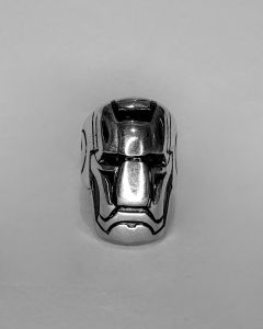 Anel Caveira máscara Robô Aço 