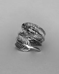 Anel Pena com 4 Cruz Aço