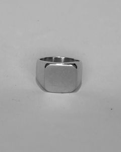 Anel Liso Quadrado Reto 15x15mm Aço 