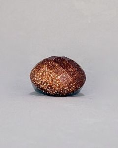 Anel Olho Grande Pedra do Sol Facetada Aço 