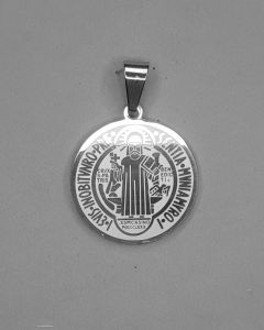 Pingente São Bento 35x2.5mm Aço