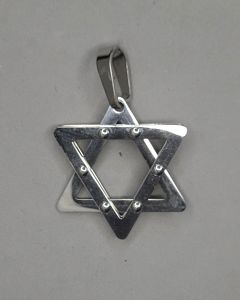 Pingente Estrela de Davi Trio 6 pontos Aço (UND) 