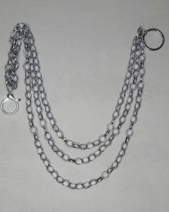 Chaveiro 3 Correntes Portuguesa Oval 8.5mm Cromo