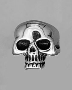 Anel Caveira Crânio sem Mandíbula Aço