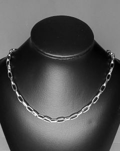 Colar Corrente Cartier Tijolo N 60cm Aço (UND)-5.0