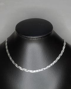 Colar 3 Lacraia Transado Aço (6 UND)-6.0mm