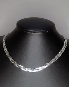 Colar 3 Lacraia Laminado Transado Aço (6 UND)-7.0mm