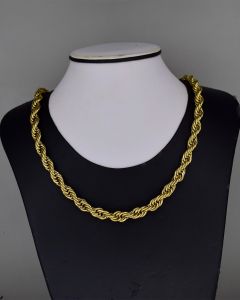 Colar Corrente Cordão Bahiano 70 CM Aço Gold (6 UND)