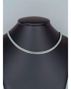 Colar Corrente Grumé Dupla Lixada 60CM Aço (6 UND)-0.6