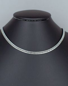 Colar Corrente Grumé Dupla Lixada 60CM Aço (6 UND)-0.8