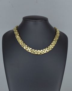 Colar Corrente Ponto Peruano 60cm Aço Gold (UND)