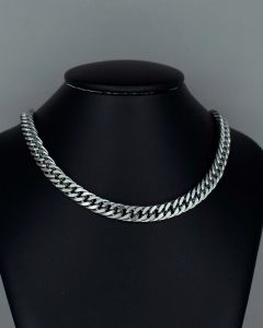 Colar Corrente Grumé Dupla Lixada 60CM Aço (6 UND)-1.4