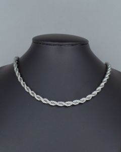 Colar Corrente Cordão Bahiano 60cm Aço (6 UND)-5.0