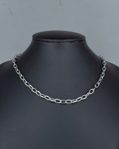 Colar Corrente Cadeado Fio 60cm Aço (6 UND)-4.5