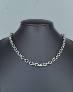 Colar Corrente Cadeado Fio 60cm Aço (6 UND)-6.5