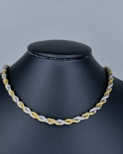 Colar Corrente Cordão Bahiano 60 CM Aço Gold Mix (6 UND)