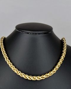 Colar Corrente Cordão Trançado 70cm Aço Gold (UND)