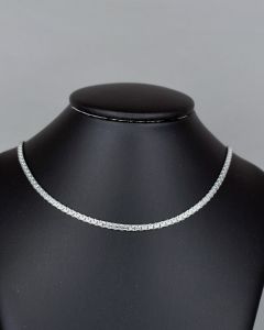 Colar Corrente Cordão Duplo 60cm Aço (6 UND)-4.0