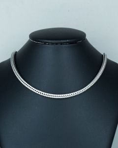 Colar Corrente fio fino transado Aço (6 UND)-3.2