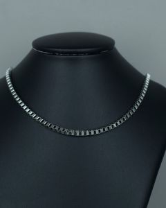 Colar Corrente Veneziana Quadrada 70cm Aço (6 UND)