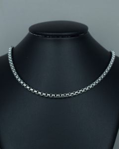 Colar Corrente Veneziana 60cm Aço (und)-4.0mm
