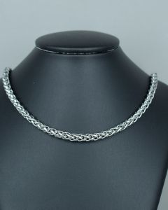 Colar Corrente Cordão Duplo 60cm Aço (6 UND)-5.0