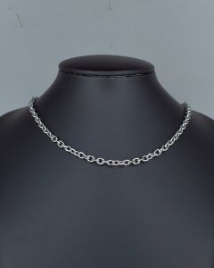 Colar Corrente Cadeado Fio 60cm Aço (6 UND)-3.5