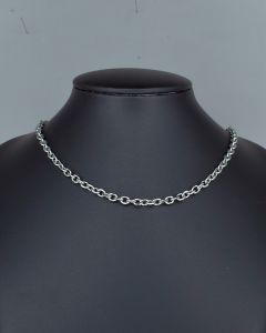 Colar Corrente Cadeado Fio 70cm Aço (6 UND)-3.5