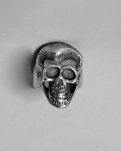 Anel Caveira Elvis Topete Aço