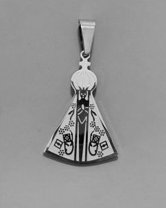 Pingente N.S. Aparecida 6x4cm Aço (UND)