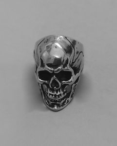 Anel Caveira Viking Crânio Aço