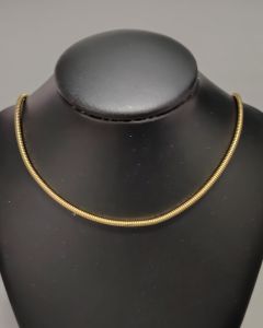 Colar Corrente Rabo de Rato 45cm Aço Gold (6 UND)