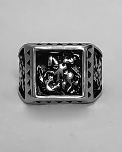 Anel São Jorge Triplo Aço