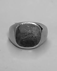 Anel Liso Quadrado Arredondado 15x15mm Aço