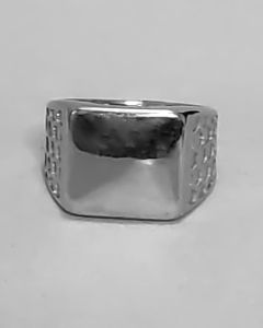 Anel Liso Quadrado 15x15mm Favo Aço