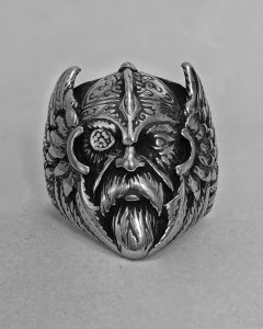 Anel Deus Nórdico Odin Aço