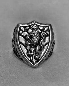 Anel Brasão Leão Triplo Aço