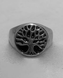 Anel Árvore da vida 17mm Aço