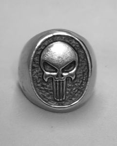 Anel Justiceiro Marvel 14x19mm Aço