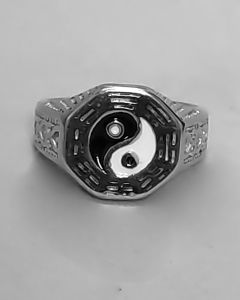 Anel Yin Yang Origem Aço