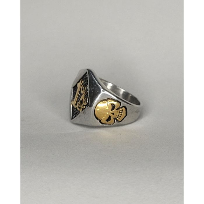 Anel Masculino 1% Er Aço Gold | Arte2000